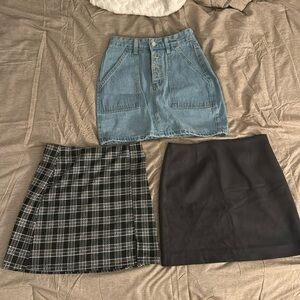 Three shirts for sale.